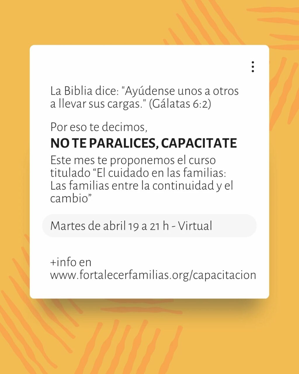 Instagram post from fortalecerfamilias. This post is in position 2.